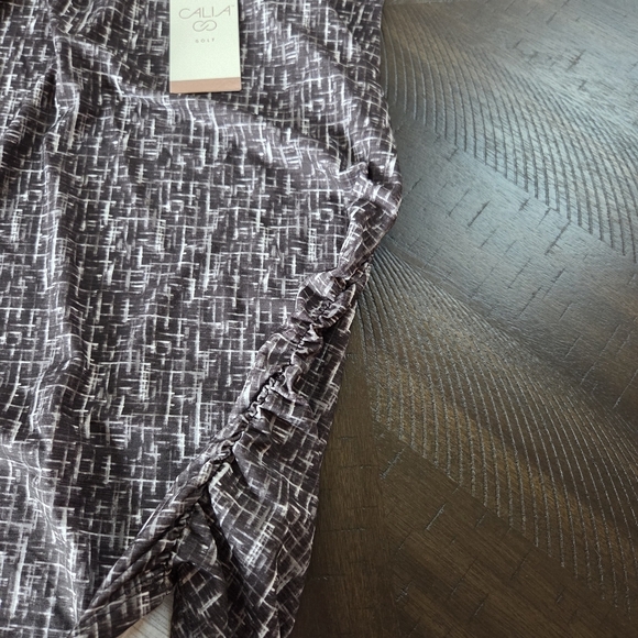 Callaway Golf Women's Cross Thatch Crew Neck Top Medium New Black & White Turn - Picture 6 of 10